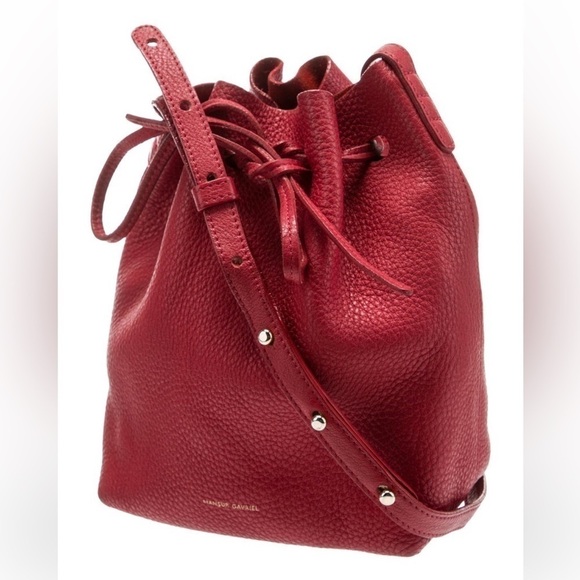 Mansur Gavriel Handbags - Mansur Gavriel Red Mini Bucket Bag